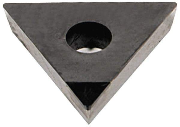 Tungaloy - TPGA222 Grade DX140 Polycrystalline Diamond (PCD) Turning Insert - 60° Triangle, 1/4" Inscr Circle, 1/8" Thick, 1/32" Corner Radius - Benchmark Tooling
