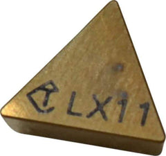 Tungaloy - TPGN221 Grade LX11 Ceramic Turning Insert - TiN Finish, 60° Triangle, 1/4" Inscr Circle, 1/8" Thick, 1/64" Corner Radius - Benchmark Tooling