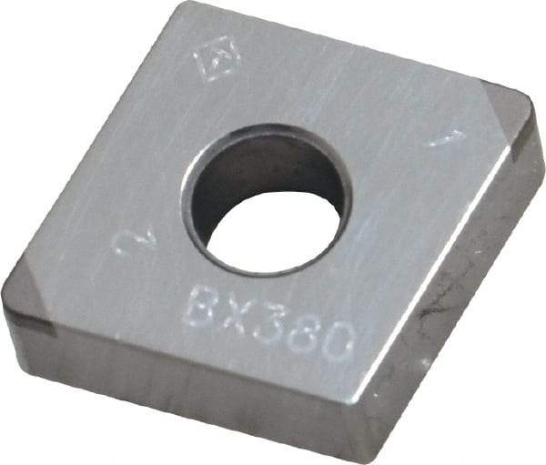 Tungaloy - 2QP-CNGA432 Grade BX380 PCBN Turning Insert - Uncoated, 80° Diamond, 1/2" Inscr Circle, 3/16" Thick, 1/32" Corner Radius - Benchmark Tooling
