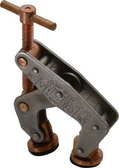 Kant Twist - 350 Lb, 7/8" Max Opening, 1/2" Open Throat Depth, 1/2" Closed Throat Depth, Cantilever Clamp - High Tensile Steel Jaw, T-Handle, 2-1/8" OAL, 1-3/4" Max Width - Benchmark Tooling