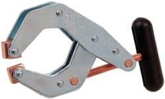 Made in USA - 700 Lb, 2-1/2" Max Opening, 2" Open Throat Depth, Cantilever Clamp - High Tensile Steel Jaw, T-Handle - Benchmark Tooling