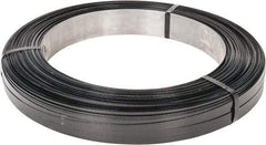 Made in USA - 2,688' Long x 1/2" Wide, Oscillated Coil Steel Strapping - 1,300 Lb Capacity, 0.023" Thick - Benchmark Tooling