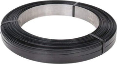 Made in USA - 2,153' Long x 5/8" Wide, Oscillated Coil Steel Strapping - 1,670 Lb Capacity, 0.023" Thick - Benchmark Tooling