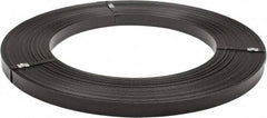 Made in USA - 851' Long x 1-1/4" Wide, Ribbon Wound Coil Steel Strapping - 5,250 Lb Capacity, 0.029" Thick - Benchmark Tooling