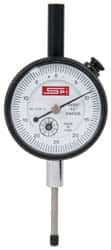 SPI - 0-25-0 Dial Reading, 0.0005" Graduation Dial Drop Indicator - 1-1/2" Dial, Revolution Counter - Benchmark Tooling