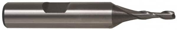 Interstate - 7/8", 1-1/2" LOC, 7/8" Shank Diam, 3-5/8" OAL, 2 Flute, Cobalt Square End Mill - Single End, Uncoated, Spiral Flute, Centercutting, Right Hand Cut, Right Hand Flute - Benchmark Tooling