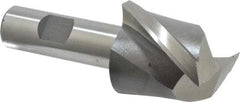 Interstate - 1-3/4", 1-5/8" LOC, 3/4" Shank Diam, 3-7/8" OAL, 2 Flute, High Speed Steel Square End Mill - Single End, Uncoated, Spiral Flute, 30° Helix, Centercutting, Right Hand Cut, Right Hand Flute - Benchmark Tooling