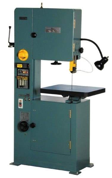 Enco - 14" Throat Capacity, Variable Speed Pulley Vertical Bandsaw - 1 hp - Benchmark Tooling