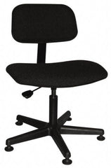 Bevco - Ergonomic Pneumatic Chair - Cloth Seat, Black - Benchmark Tooling