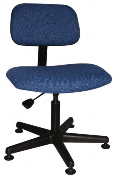 Bevco - Ergonomic Pneumatic Chair - Cloth Seat, Royal Blue - Benchmark Tooling