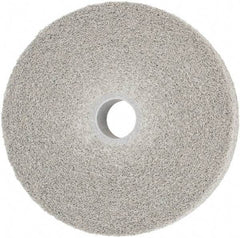3M - 6" Diam, 1" Face Width, 1" Center Hole, Medium Grade, Aluminum Oxide Deburring Wheel - Convolute, Hard Density 8 Grade, 6,000 RPM - Benchmark Tooling