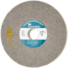 3M - 6" Diam, 1" Face Width, 1" Center Hole, Fine Grade, Silicon Carbide Deburring Wheel - Convolute, Hard Density 8 Grade, 6,000 RPM - Benchmark Tooling