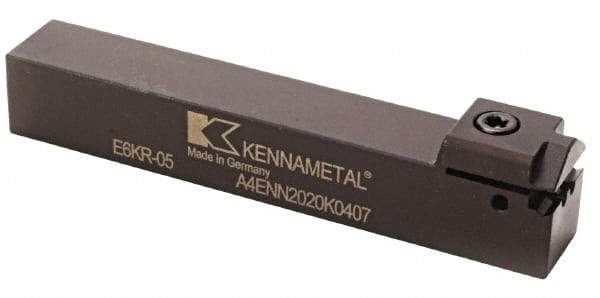 Kennametal - 0.3543" Max Depth of Cut, 5mm Min Groove Width, 150mm OAL, Neutral Indexable Grooving Cutoff Toolholder - 63/64" Shank Height x 63/64" Shank Width, A4..05.. Insert Style, A4EN Toolholder Style, Series A4 - Benchmark Tooling