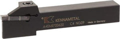 Kennametal - 0.55" Max Depth of Cut, 4mm Min Groove Width, 5" OAL, Right Hand Indexable Grooving Cutoff Toolholder - 4 Seat Size, 5/8" Shank Height x 5/8" Shank Width, A4..04.. Insert Style, A4SM Toolholder Style, Series A4 - Benchmark Tooling