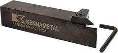 Kennametal - External Thread, 0.67" Max Depth of Cut, 4mm Min Groove Width, 6" OAL, Left Hand Indexable Grooving Cutoff Toolholder - 1-1/4" Shank Height x 1-1/4" Shank Width, A4..04.. Insert Style, A4SM Toolholder Style, Series A4 - Benchmark Tooling