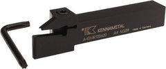 Kennametal - 0.79" Max Depth of Cut, 6mm Min Groove Width, 5" OAL, Right Hand Indexable Grooving Cutoff Toolholder - 6 Seat Size, 3/4" Shank Height x 3/4" Shank Width, A4..06.. Insert Style, A4SM Toolholder Style, Series A4 - Benchmark Tooling