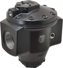 Norgren - 1-1/2 NPT Port, 2,000 CFM, Aluminum Hi-Flow Pilot Operated Regulator - 10 to 450 psi Range, 450 Max psi Supply Pressure, 1/4" Gauge Port Thread, 5.98" Wide x 7.24" High - Benchmark Tooling