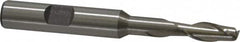 Interstate - 1/4", 5/8" LOC, 3/8" Shank Diam, 3-1/16" OAL, 2 Flute, High Speed Steel Square End Mill - Single End, Uncoated, Spiral Flute, 30° Helix, Centercutting, Right Hand Cut, Right Hand Flute - Benchmark Tooling