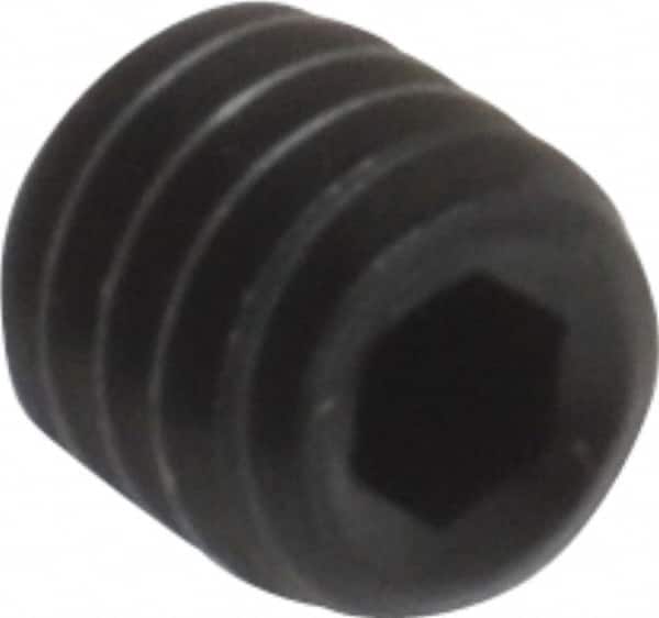 Value Collection - #4-48 UNF, 1/8" OAL, Cup Point Set Screw - Grade 8 Alloy Steel, 0.05" Key - Benchmark Tooling