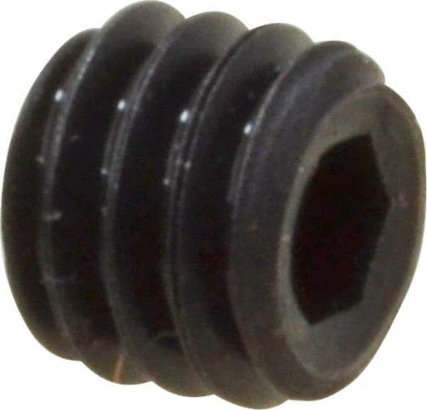 Value Collection - #6-40 UNF, 1/8" OAL, Cup Point Set Screw - Grade 8 Alloy Steel, 1/16" Key - Benchmark Tooling