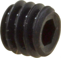 Value Collection - #6-40 UNF, 1/8" OAL, Cup Point Set Screw - Grade 8 Alloy Steel, 1/16" Key - Benchmark Tooling