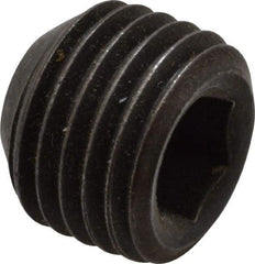 Value Collection - 3/8-24 UNF, 5/16" OAL, Cup Point Set Screw - Grade 8 Alloy Steel, 3/16" Key - Benchmark Tooling