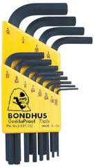 Bondhus - 12 Piece L-Key Hex Key Set - Benchmark Tooling