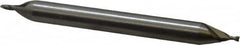 Interstate - 3/64", 1/16" LOC, 3/16" Shank Diam, 2" OAL, 2 Flute, High Speed Steel Square End Mill - Double End, Uncoated, Spiral Flute, 30° Helix, Centercutting, Right Hand Cut, Right Hand Flute - Benchmark Tooling