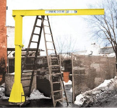 Value Collection - 500 Lb Load Capacity, Steel Jib Crane - Pillar Base Jib - Benchmark Tooling