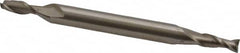 Interstate - 1/8", 3/8" LOC, 3/16" Shank Diam, 2-1/4" OAL, 2 Flute, High Speed Steel Square End Mill - Double End, Uncoated, Spiral Flute, 30° Helix, Centercutting, Right Hand Cut, Right Hand Flute - Benchmark Tooling