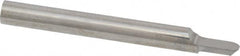 Accupro - 5/32" Shank Diam, 1-1/2" OAL, 5/32" Cut Diam, Ball Engraving Cutter - 3/16" LOC, 1 Flute, Right Hand Cut, Micrograin Solid Carbide, Uncoated - Benchmark Tooling