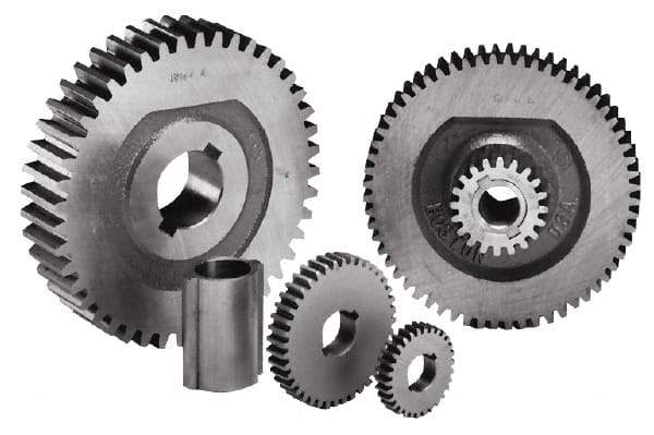 Boston Gear - 10 Pitch, 2.2" Pitch Diam, 2.4" OD, 22 Tooth Spur Gear - 1" Face Width, 1-1/4" Bore Diam, 14.5° Pressure Angle, Steel - Benchmark Tooling