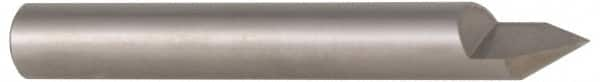 Accupro - 60° Incl Angle, 5/16" Shank Diam, 2" OAL, 5/16" Cut Diam, Conical Engraving Cutter - 3/8" LOC, 1 Flute, Right Hand Cut, Micrograin Solid Carbide, Uncoated - Benchmark Tooling