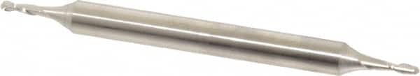 Made in USA - 1/16" Diam, 3/16" LOC, 2 Flute Cobalt Ball End Mill - Double End, 2-1/4" OAL, 3/16" Shank Diam - Benchmark Tooling