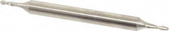 Made in USA - 1/16" Diam, 3/16" LOC, 2 Flute Cobalt Ball End Mill - Double End, 2-1/4" OAL, 3/16" Shank Diam - Benchmark Tooling