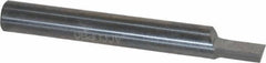 Accupro - 3/16" Shank Diam, 1-1/2" OAL, 3/16" Cut Diam, Square Engraving Cutter - 1/4" LOC, 0.188" Tip Diam, 1 Flute, Right Hand Cut, Micrograin Solid Carbide, Uncoated - Benchmark Tooling