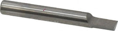 Accupro - 1/4" Shank Diam, 2" OAL, 1/4" Cut Diam, Square Engraving Cutter - 3/8" LOC, 1/4" Tip Diam, 1 Flute, Right Hand Cut, Micrograin Solid Carbide, Uncoated - Benchmark Tooling