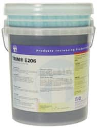 Master Fluid Solutions - Trim E206, 1 Gal & 5 Gal Bottle/Pail Cutting & Cleaning Fluid - Water Soluble - Benchmark Tooling