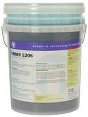 Master Fluid Solutions - Trim E206, 1 Gal & 5 Gal Bottle/Pail Cutting & Cleaning Fluid - Water Soluble - Benchmark Tooling