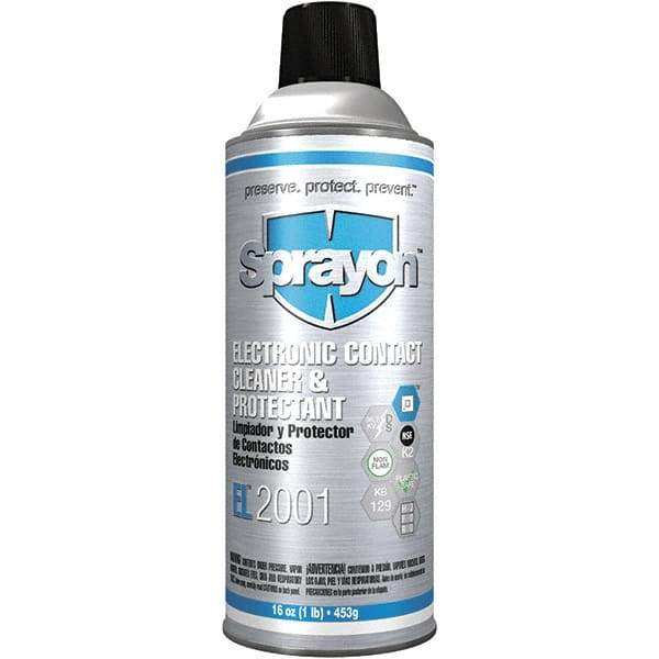 Sprayon - 16 oz Aerosol Cleaner/Degreaser - Aerosol, Alkaline, Unscented - Benchmark Tooling