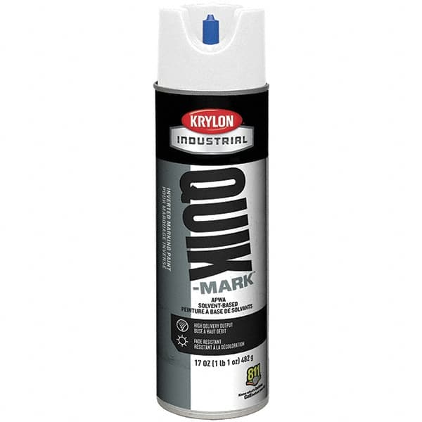 Krylon - 20 fl oz White Marking Paint - 50 to 60 Sq Ft Coverage, Solvent-Based Formula - Benchmark Tooling