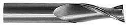 Hertel - 7/16", 1" LOC, 7/16" Shank Diam, 2-3/4" OAL, 2 Flute, Solid Carbide Square End Mill - Single End, Uncoated, 30° Helix, Centercutting, Right Hand Cut - Benchmark Tooling