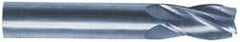 SGS - 11/16", 1-3/8" LOC, 3/4" Shank Diam, 4" OAL, 4 Flute, Solid Carbide Square End Mill - Benchmark Tooling