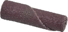 Standard Abrasives - 1/2" Max Roll Diam x 2" OAL, 60 Grit Aluminum Oxide Straight Cartridge Roll - 3/16" Pilot Hole Diam, Medium Grade - Benchmark Tooling