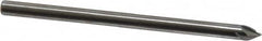 Made in USA - 3/32" Shank Diam, 5 Flute 60° Solid Carbide Countersink - Bright Finish, 1-1/2" OAL, Right Hand Cut - Benchmark Tooling