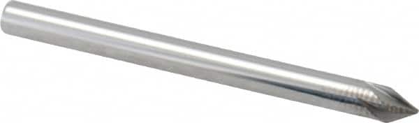 Made in USA - 1/8" Shank Diam, 5 Flute 60° Solid Carbide Countersink - Benchmark Tooling