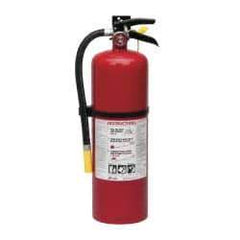 Kidde - 10 Lb, 4-A:60-B:C Rated, Dry Chemical Fire Extinguisher - 5.21" Diam x 19.52" High, 195 psi, 20' Discharge in 21 sec, Rechargeable, Steel Cylinder - Benchmark Tooling