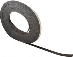 Mag-Mate - 100' Long x 1/2" Wide x 1/32" Thick Flexible Magnetic Strip - 4 Lb Max Pull Force, 2 Linear Ft/Lb Magnetic Pull Force, Adhesive Back - Benchmark Tooling