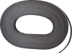 Mag-Mate - 100' Long x 3/4" Wide x 1/32" Thick Flexible Magnetic Strip - 6 Lb Max Pull Force, 3 Linear Ft/Lb Magnetic Pull Force, Adhesive Back - Benchmark Tooling