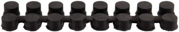 Wearwell - 9" Long x 2-3/16" Wide x 7/8" Thick, Anti-Fatigue Modular Matting Connector - Black, For Dry & Wet Areas, Series 477 - Benchmark Tooling
